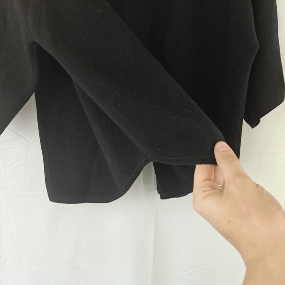 Max Mara Studio Open Front Knitted Wool Silk Blend Cartigan Size Large Women's - Picture 9 of 11